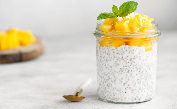 Pudín de Chía con Durazno